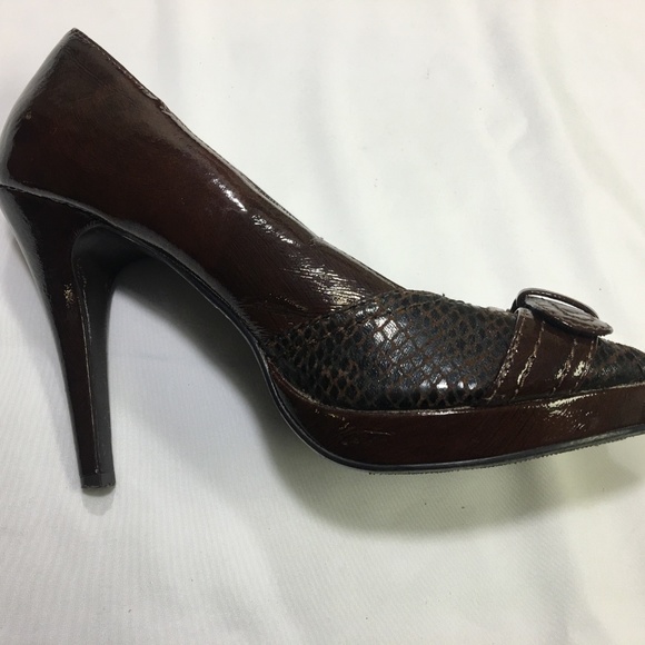 Maurices Women's Peep Toe Heels Brown 8.5M - Picture 7 of 8